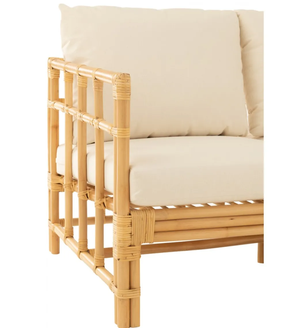 J-Line Sofa trzyosobowa ELISE 187 cm rattan