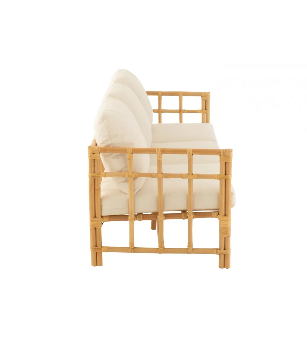 J-Line Sofa trzyosobowa ELISE 187 cm rattan