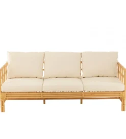 J-Line Sofa trzyosobowa ELISE 187 cm rattan