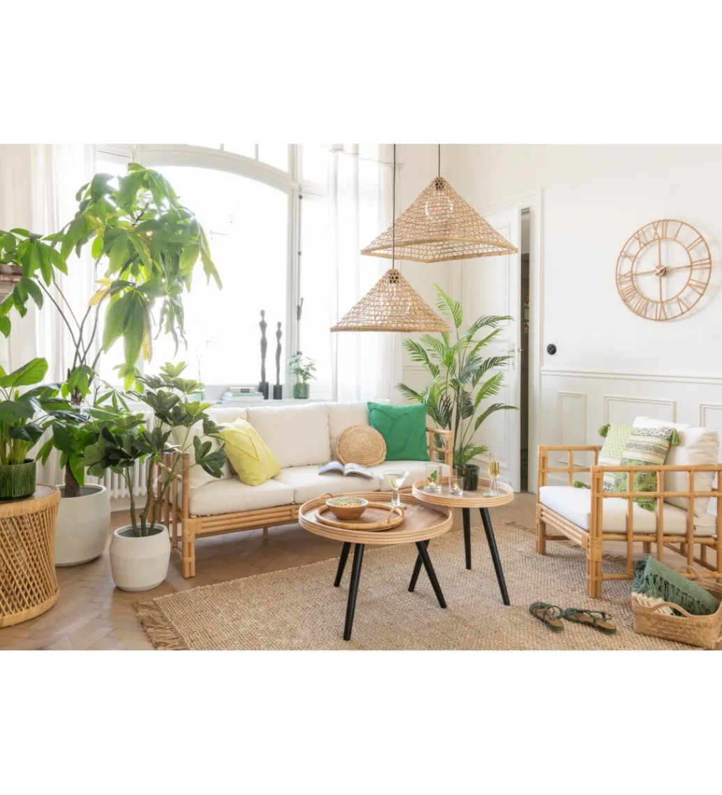 J-Line Sofa trzyosobowa ELISE 187 cm rattan