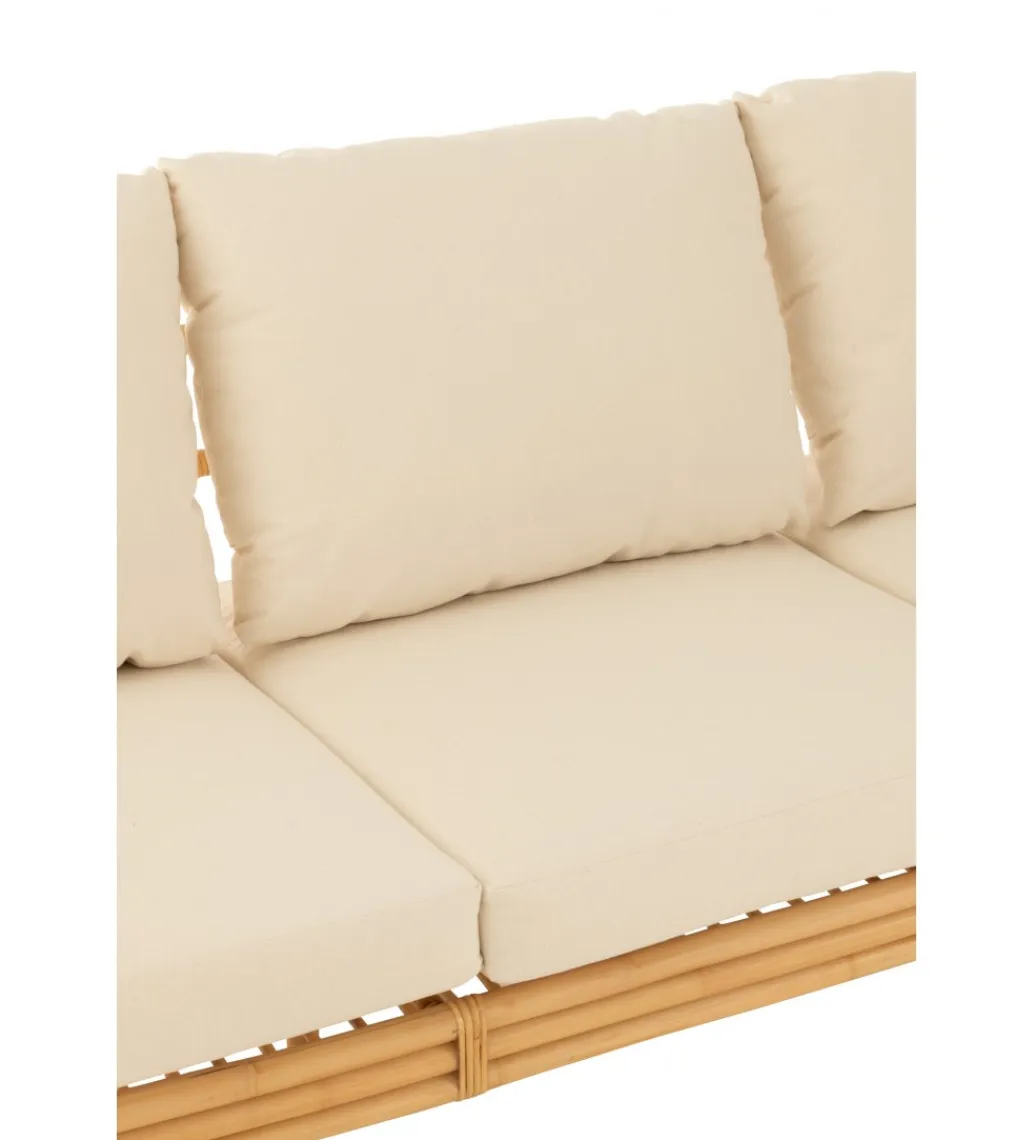J-Line Sofa trzyosobowa ELISE 187 cm rattan