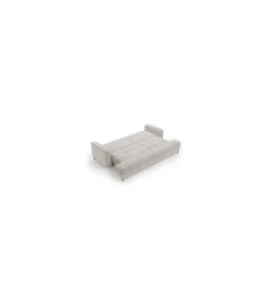 Comforteo Sofa z funkcją spania PARIS 222 cm taupe/szary