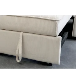 Invicta Interior - przedsprzedaż Sofa z funkcją spania SMART 180 cm cord beżowy