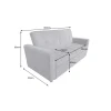 Invicta Interior - przedsprzedaż Sofa z funkcją spania SMART 180 cm cord szary