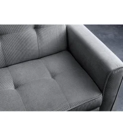 Invicta Interior - przedsprzedaż Sofa z funkcją spania SMART 180 cm cord szary