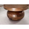 WOHNLING, GERMANY Solik kawowy BRENDA 50 cm drewno mango