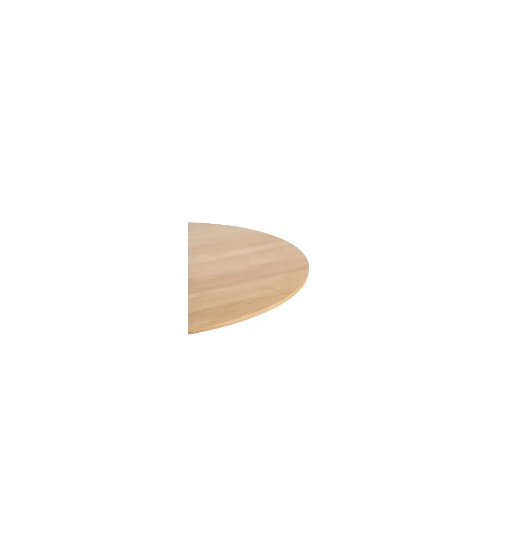 Zona-Design Stół AGARA 100 cm biały naturalny blat