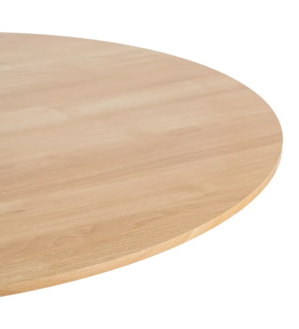 Zona-Design Stół AGARA 100 cm biały naturalny blat