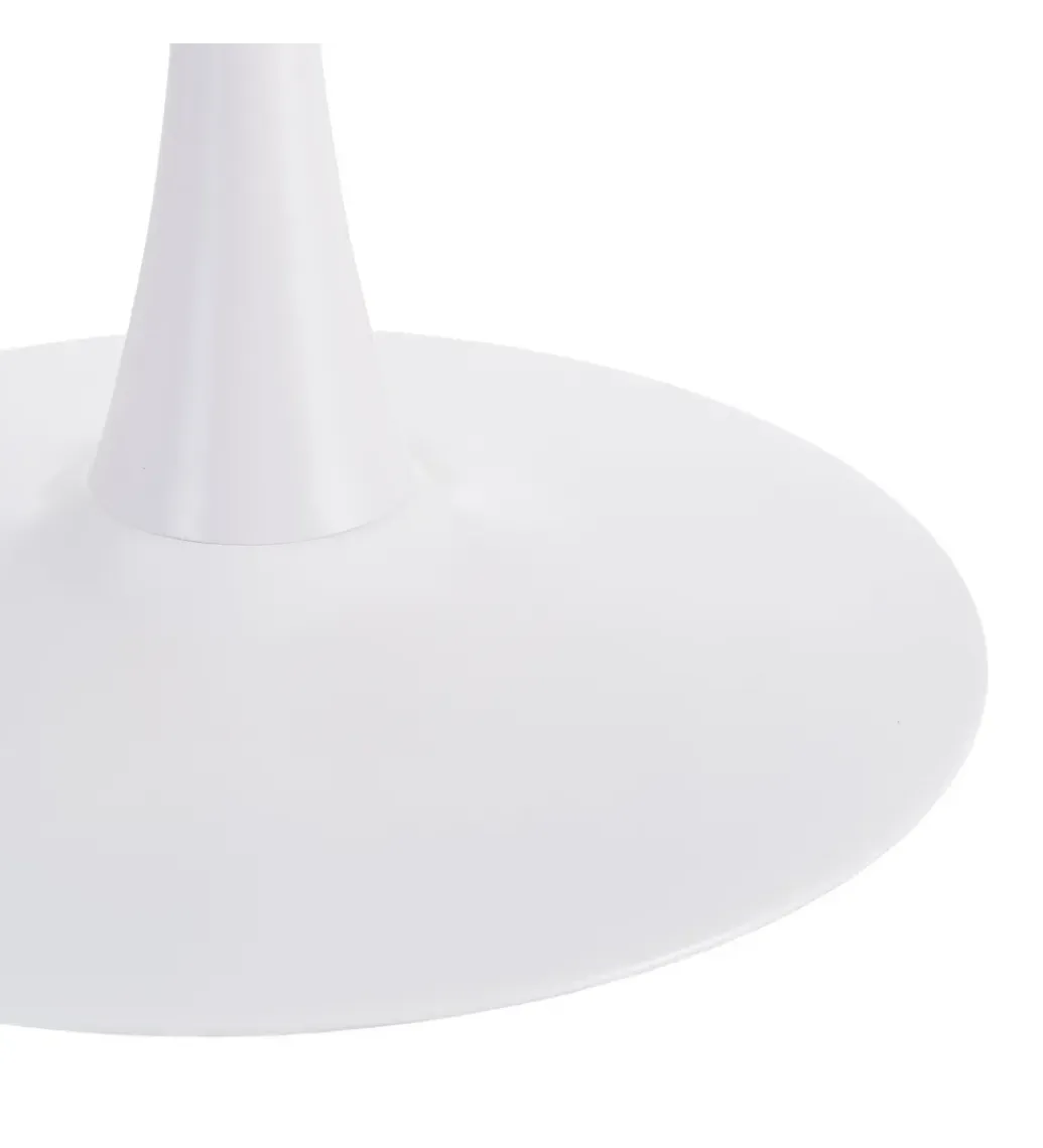 Zona-Design Stół AGARA 100 cm biały naturalny blat