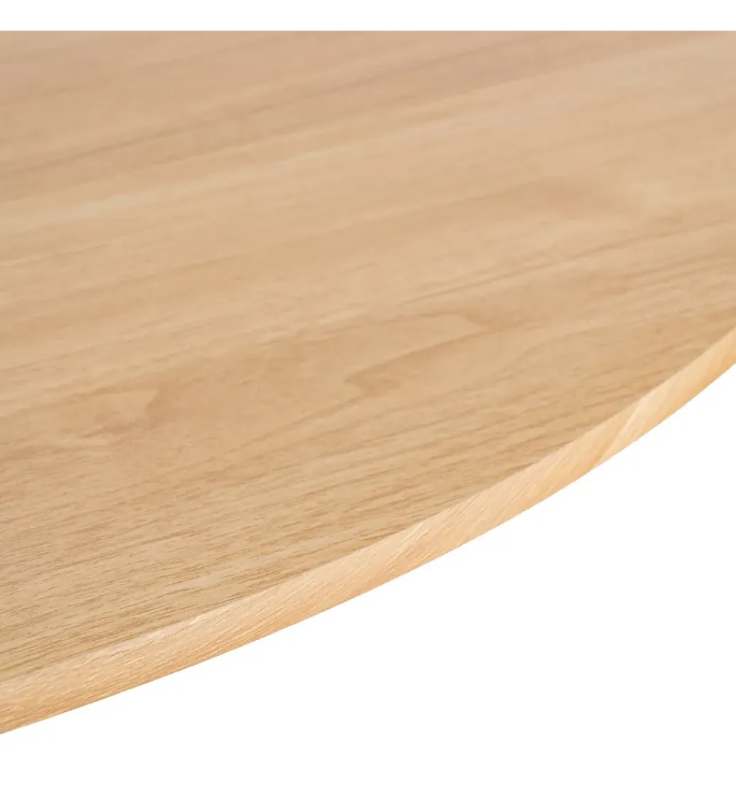 Zona-Design Stół AGARA 100 cm biały naturalny blat