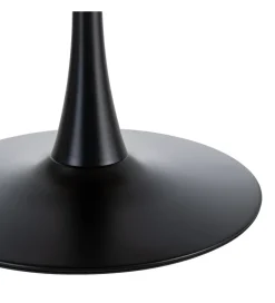 Zona-Design Stół AGARA 100 cm czarny naturalny blat