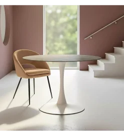 Zona-Design Stół AGAT 100 cm biały szary blat