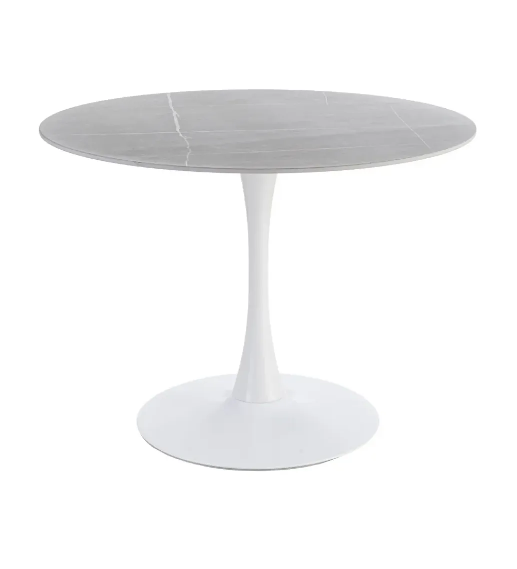 Zona-Design Stół AGAT 100 cm biały szary blat