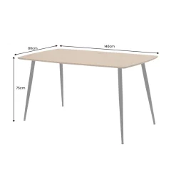 Invicta Interior Stół APARTMENT 140 cm naturalny