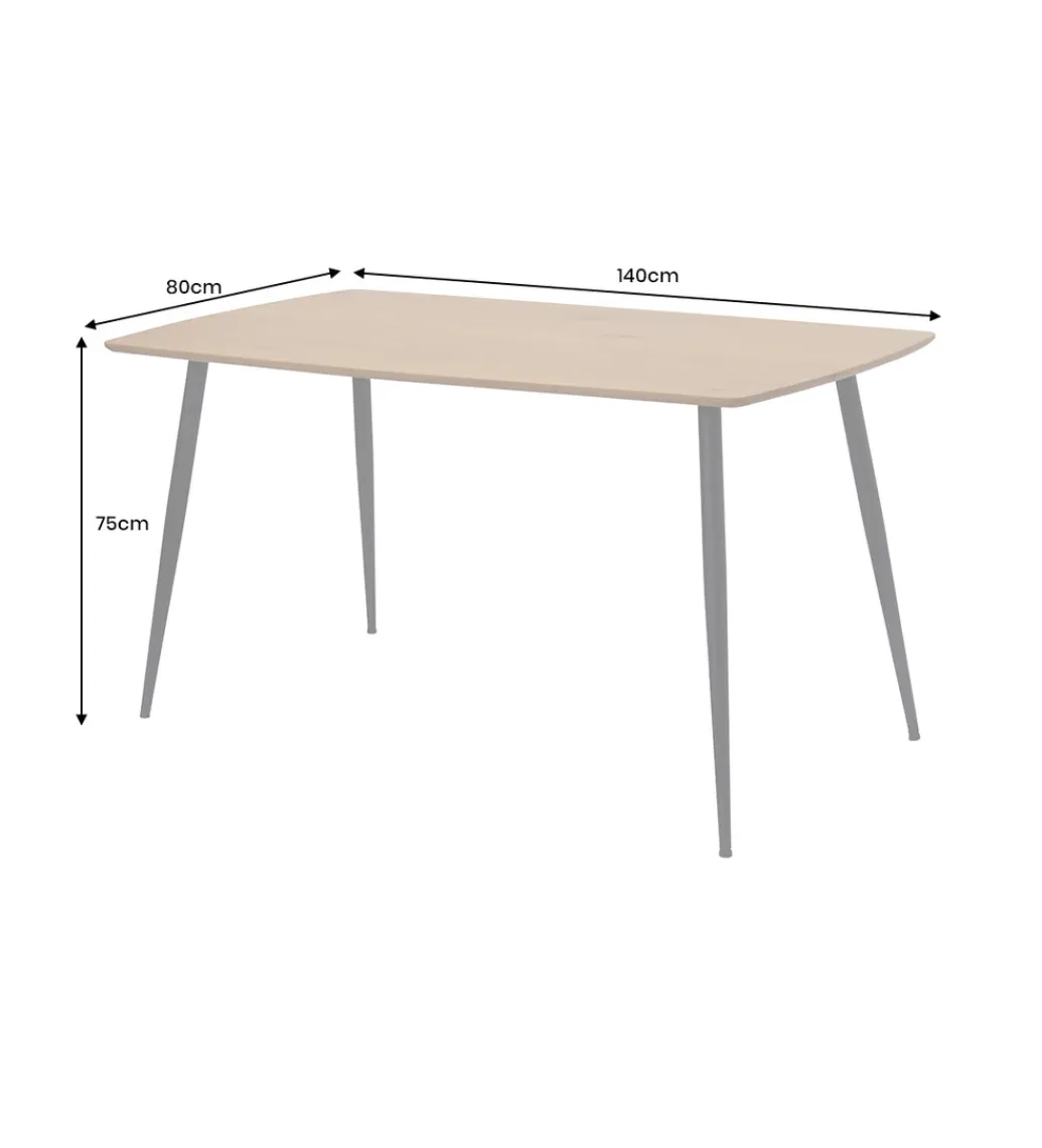 Invicta Interior Stół APARTMENT 140 cm naturalny