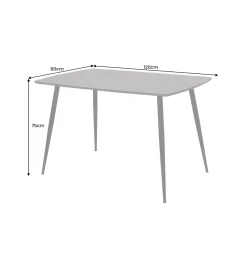 Invicta Interior Stół APARTMENT 120 cm szary