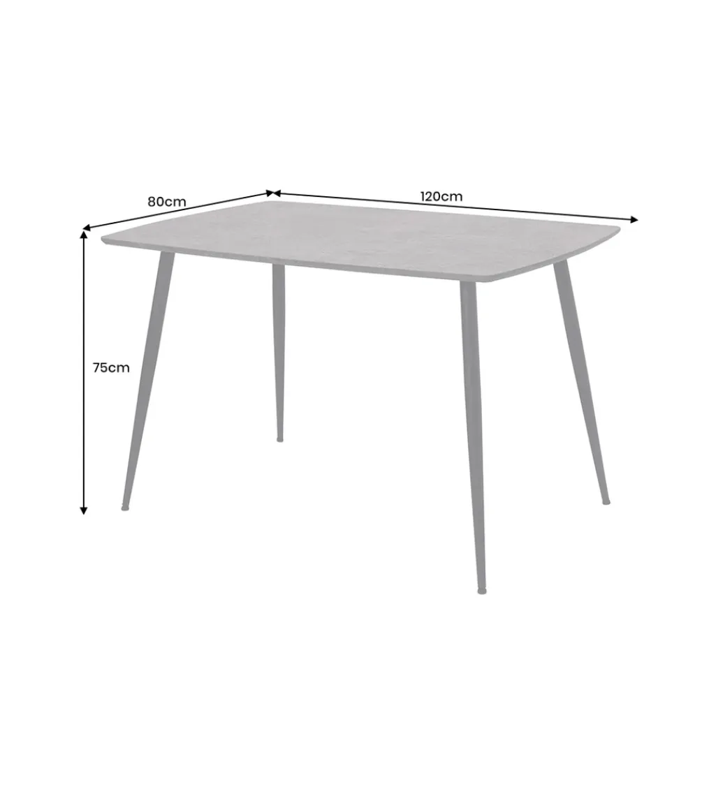 Invicta Interior Stół APARTMENT 120 cm szary