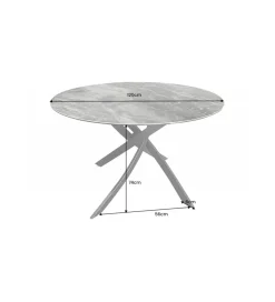 Invicta Interior Stół ARKANSAS 120 cm ceramika