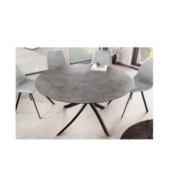 Invicta Interior Stół ARKANSAS 120 cm ceramika antracytowy