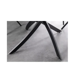 Invicta Interior Stół ARKANSAS 120 cm ceramika w optyce białego marmuru