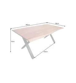 Invicta Interior Stół ARKTYKA Mammut X 180 cm drewno akacja