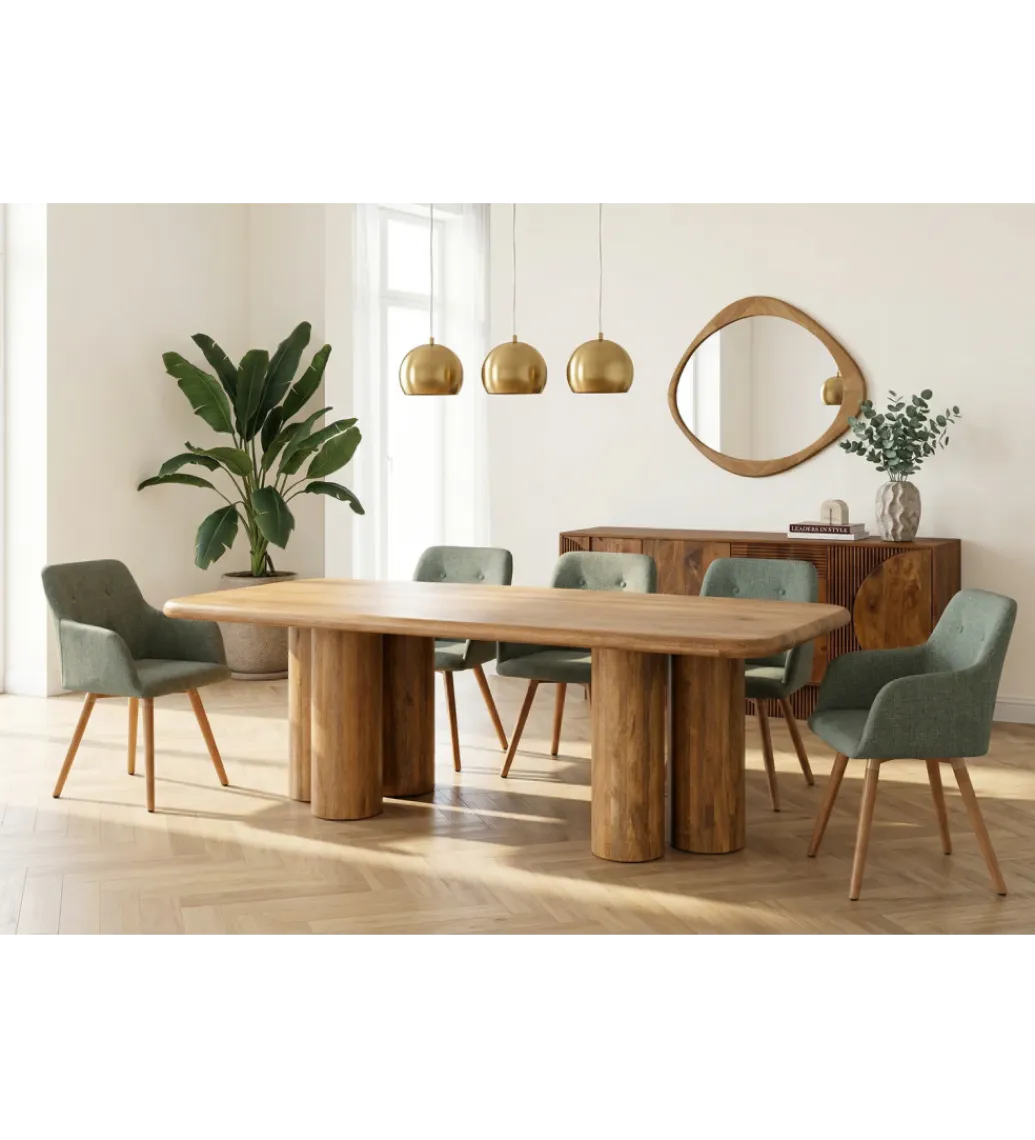 Invicta Interior Stół ART DECO 240 cm drewno mango naturalny