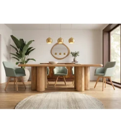 Invicta Interior Stół ART DECO 240 cm drewno mango naturalny