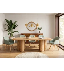 Invicta Interior Stół ART DECO 240 cm drewno mango naturalny