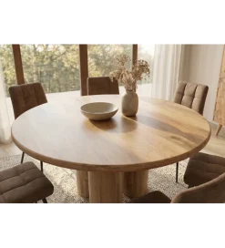 Invicta Interior Stół ART DECO 140 cm drewno mango nautralny
