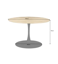 Invicta Interior Stół ATELIER 120 cm kolor naturalnego dębu