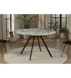 Invicta Interior Stół ATELIER 120 cm kolor naturalnego kamienia szary