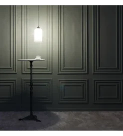 Zona-Design Stół AUESON 110 cm czarny blat w optyce marmuru