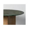 Zona-Design Stół AUXY 115 cm drewno mango marmur