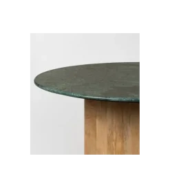 Zona-Design Stół AUXY 115 cm drewno mango marmur