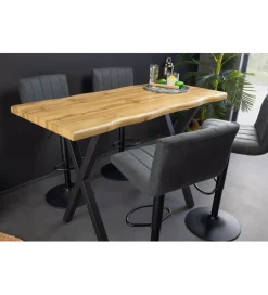 Invicta Interior Stół barowy WILD 120 cm wygląd naturalnego dębu