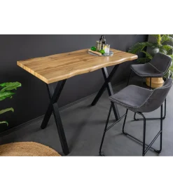 Invicta Interior Stół barowy WILD 120 cm wygląd naturalnego dębu