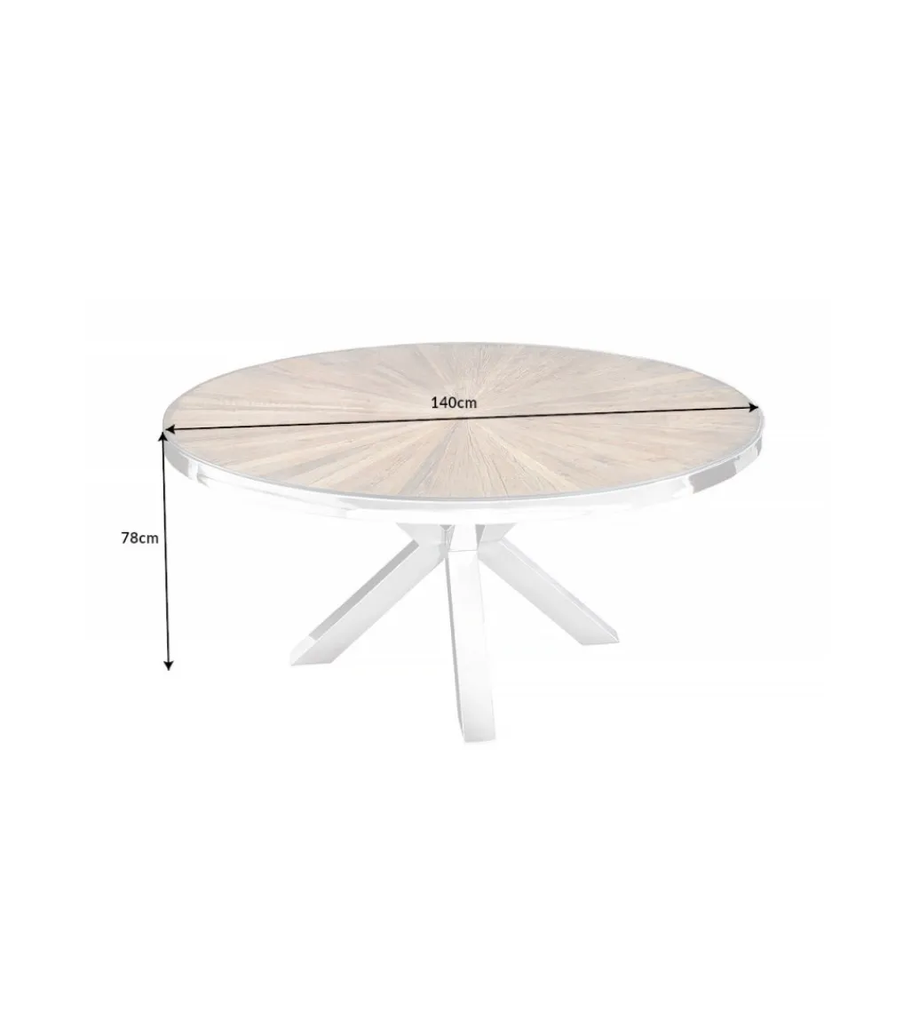 Invicta Interior Stół Barracuda 140 cm drewno teak
