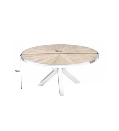 Invicta Interior Stół Barracuda 120 cm drewno teak