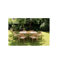 KARE Stół Bella 180 x 90 cm drewno teak naturalny