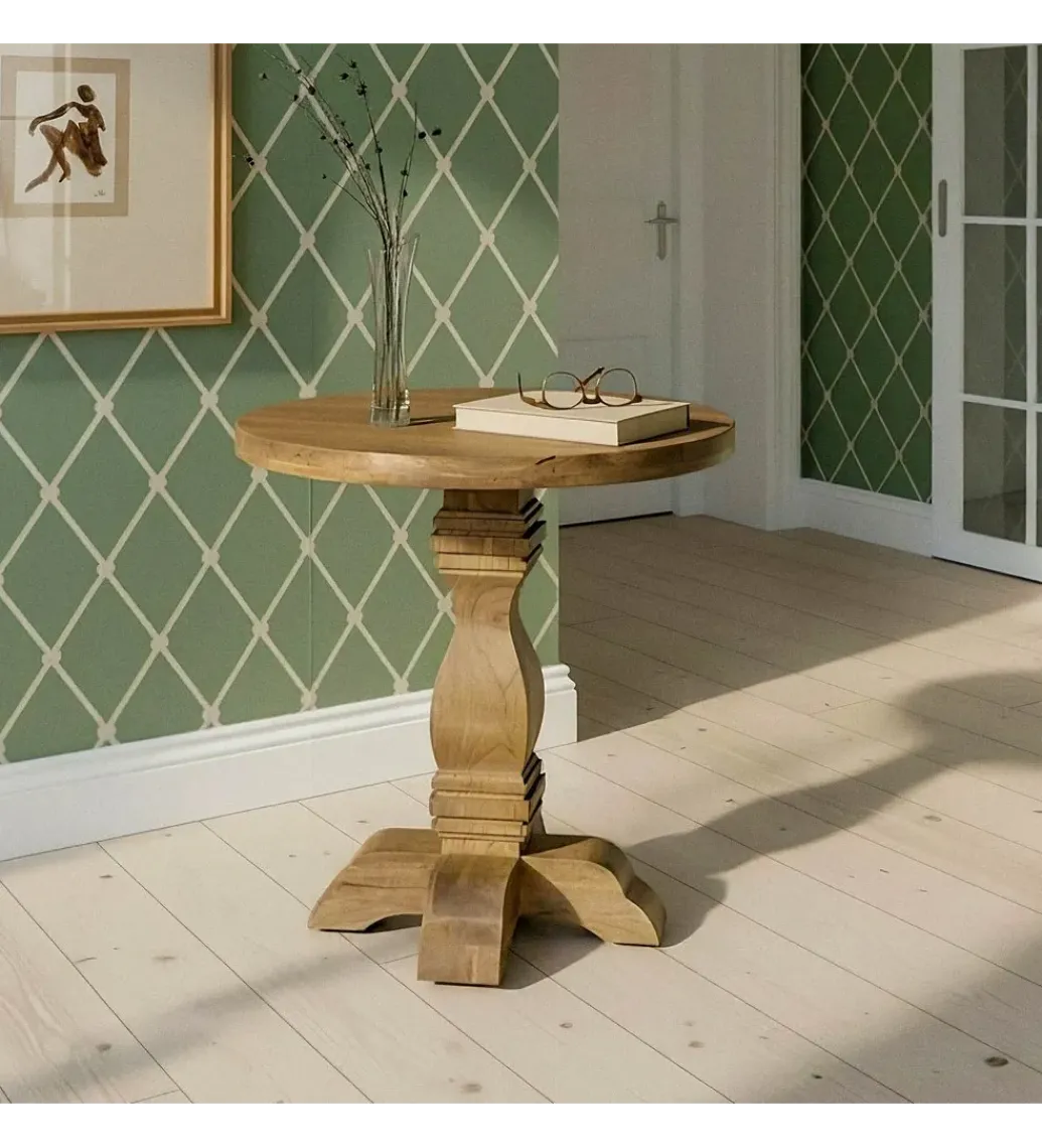 Zona-Design Stół BENAM 65 cm drewno mango naturalny