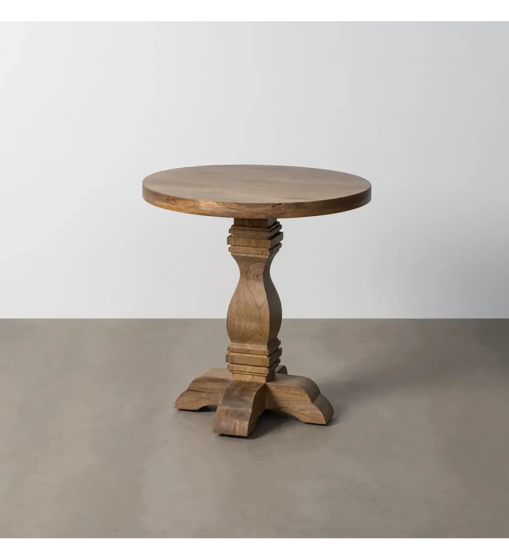 Zona-Design Stół BENAM 65 cm drewno mango naturalny