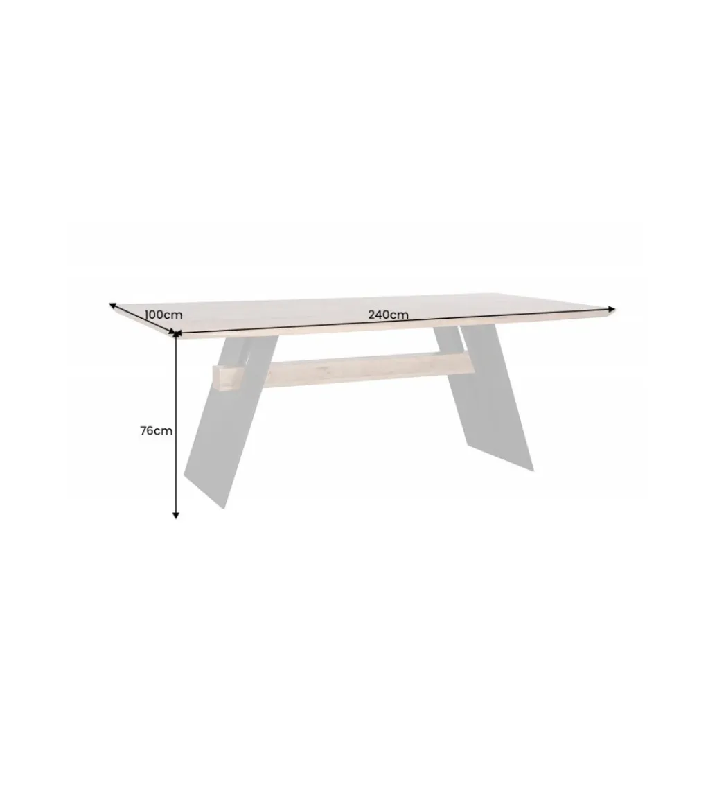Invicta Interior Stół CHALLLENGER 240 cm drewno dąb dziki