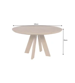 Invicta Interior Stół Craft ART WOOD 120 cm drewno mango naturalny