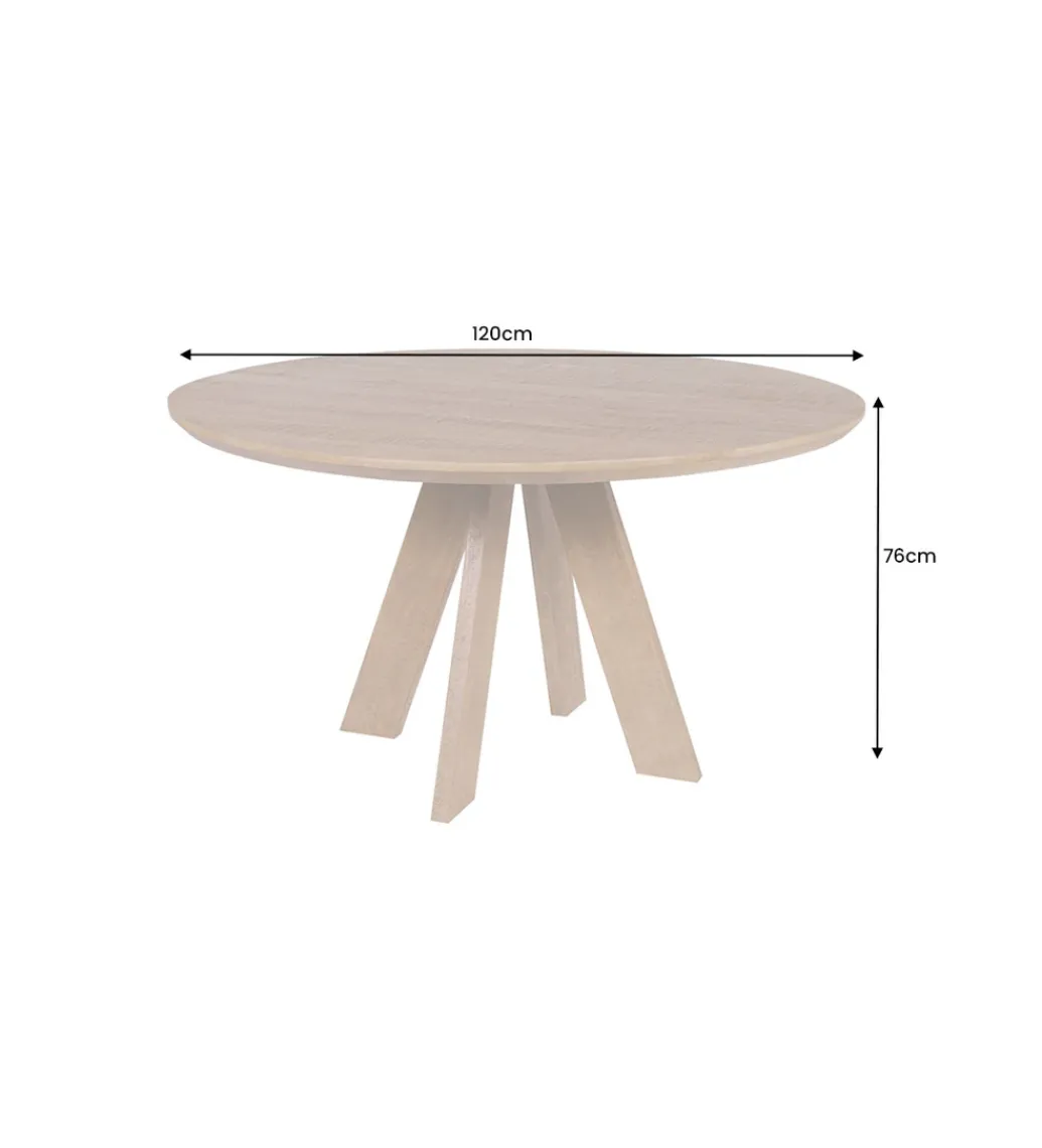 Invicta Interior Stół Craft ART WOOD 120 cm drewno mango naturalny