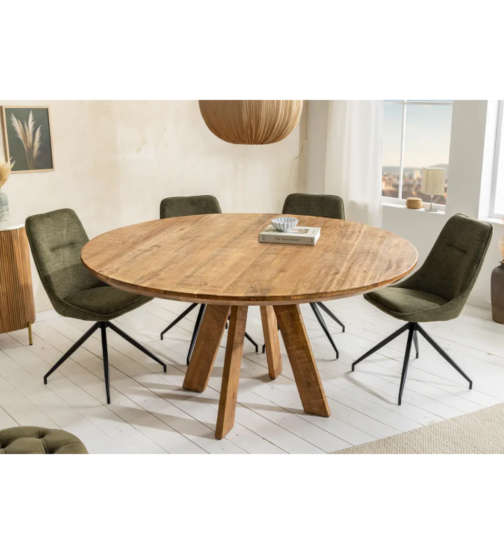 Invicta Interior Stół Craft ART WOOD 120 cm drewno mango naturalny