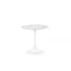 Halmar Stół DENVER 80 cm w optyce białego marmuru