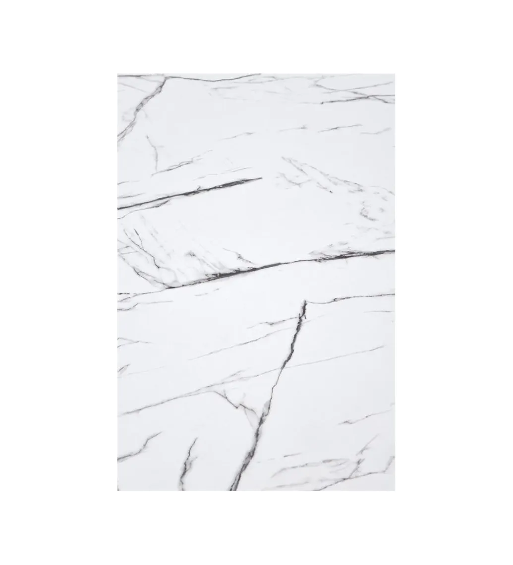 Halmar Stół DENVER 80 cm w optyce białego marmuru