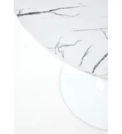 Halmar Stół DENVER 80 cm w optyce białego marmuru
