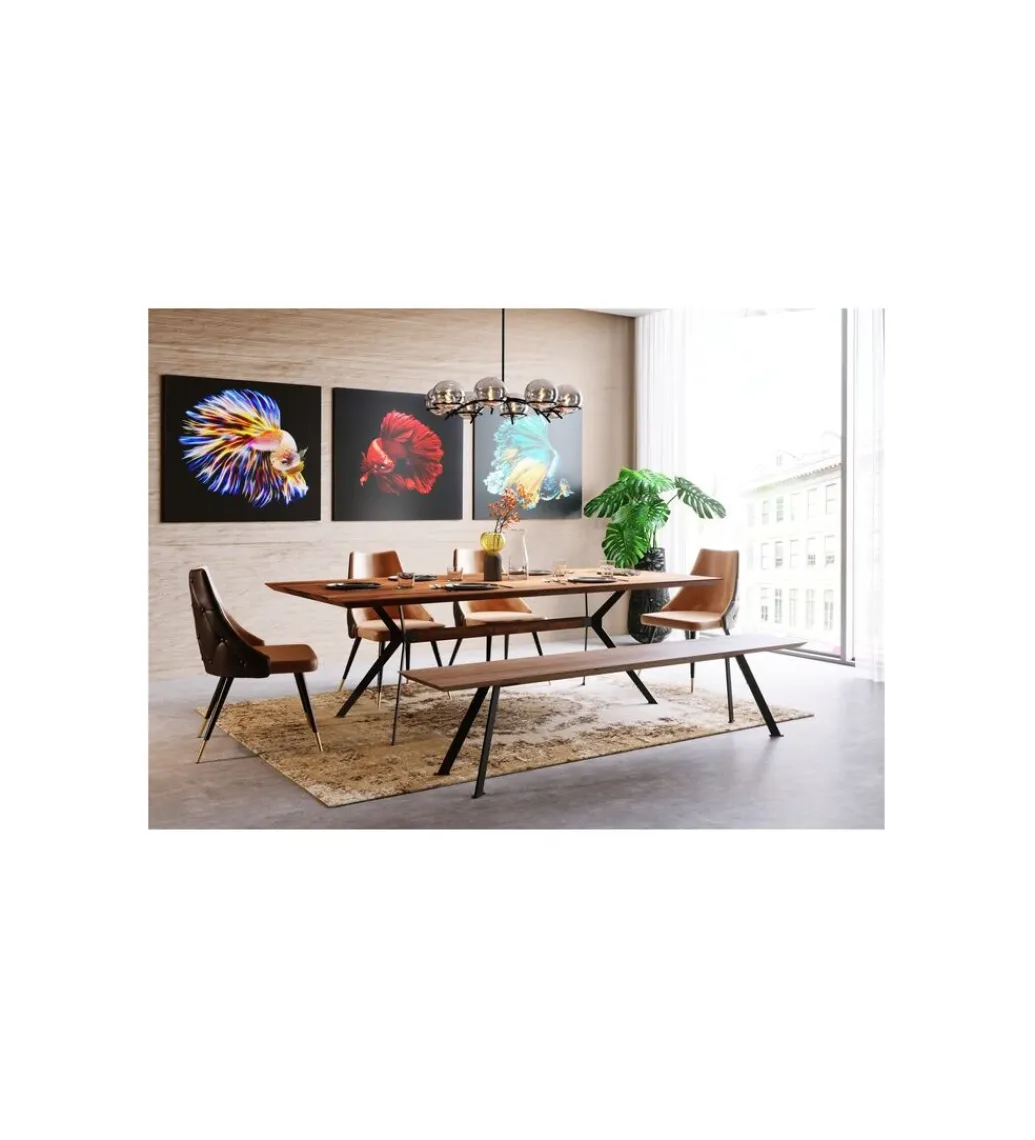 KARE Stół DOWNTOWN 220 x 100 cm drewno dębu