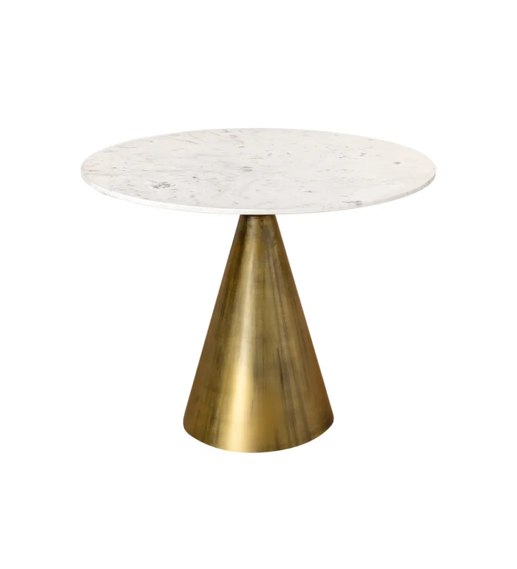 Invicta Interior Stół ELEGANCIA 100 cm biały marmuru